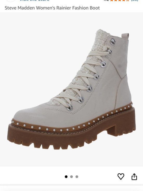 Steve Madden Shoes - Steve Madden Rainier Boot in Bone Multi